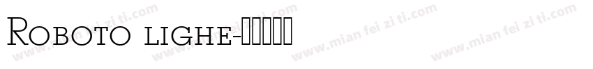 Roboto lighe字体转换